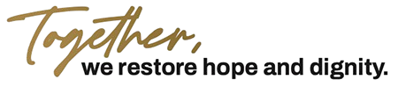 Together, we restore hope and dignity